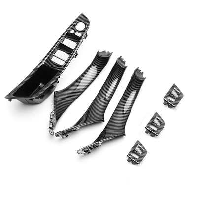Armrest, handle, handle car door handle F10 F - carbon-fiber-grain-seven-piece-set-short-axis-version
