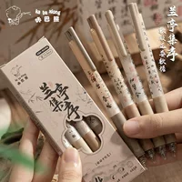 Гелевая ручка (ka ba xiong), наконечник 0.5 мм, быстро сохнет, дизайн в китайском стиле