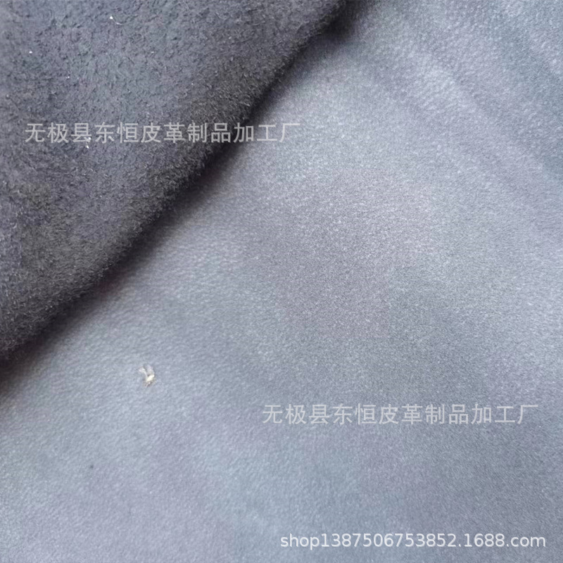 河北羊皮贴膜 羊皮源头厂手套 软挺适合 黑色二层 羊皮磨面皮 A级