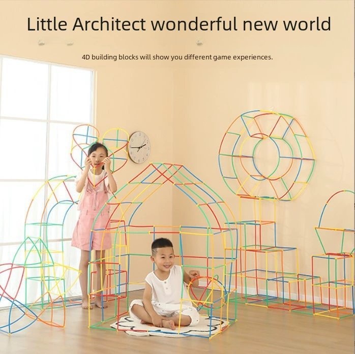 Magic straw, constructor, toy for early age, DIY