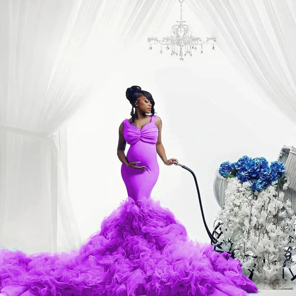 Europa y los Estados Unidos solo comercio electrónico extranjero dedicado a la novia africana vestido de noche embarazada foto vestido elástico venta rápida venta caliente de mujeres