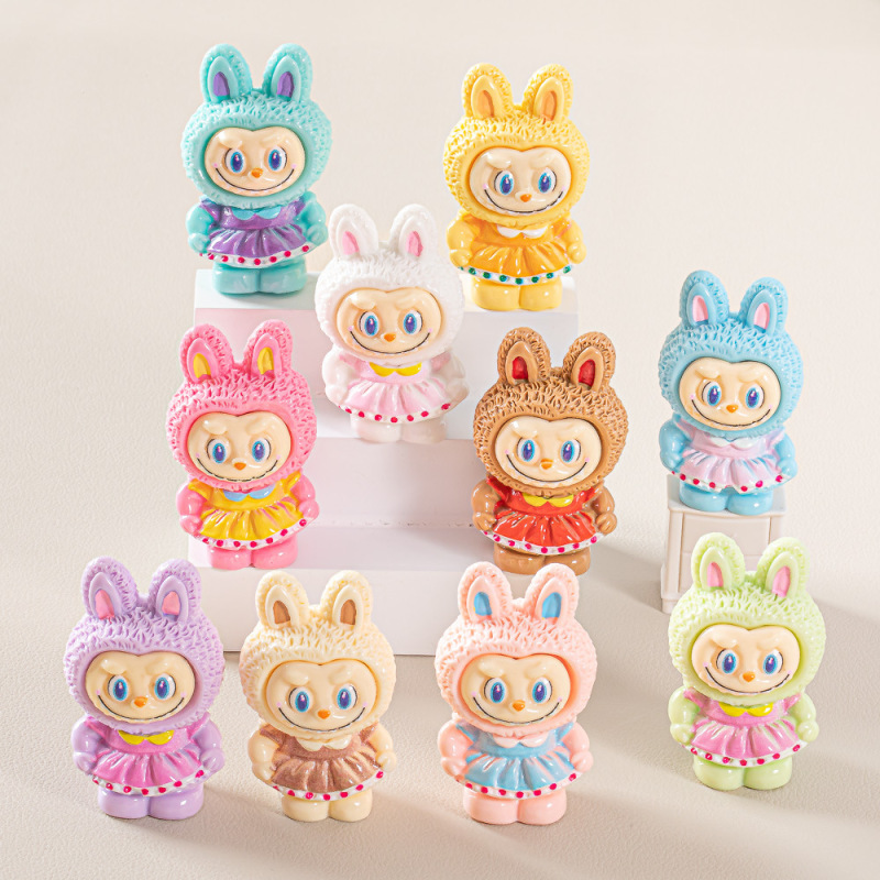 漫画ドレスバニー diy ジュエリーアクセサリーかわいい人形文化創造デスクトップ装飾品ブラインドバッグ卸売|undefined