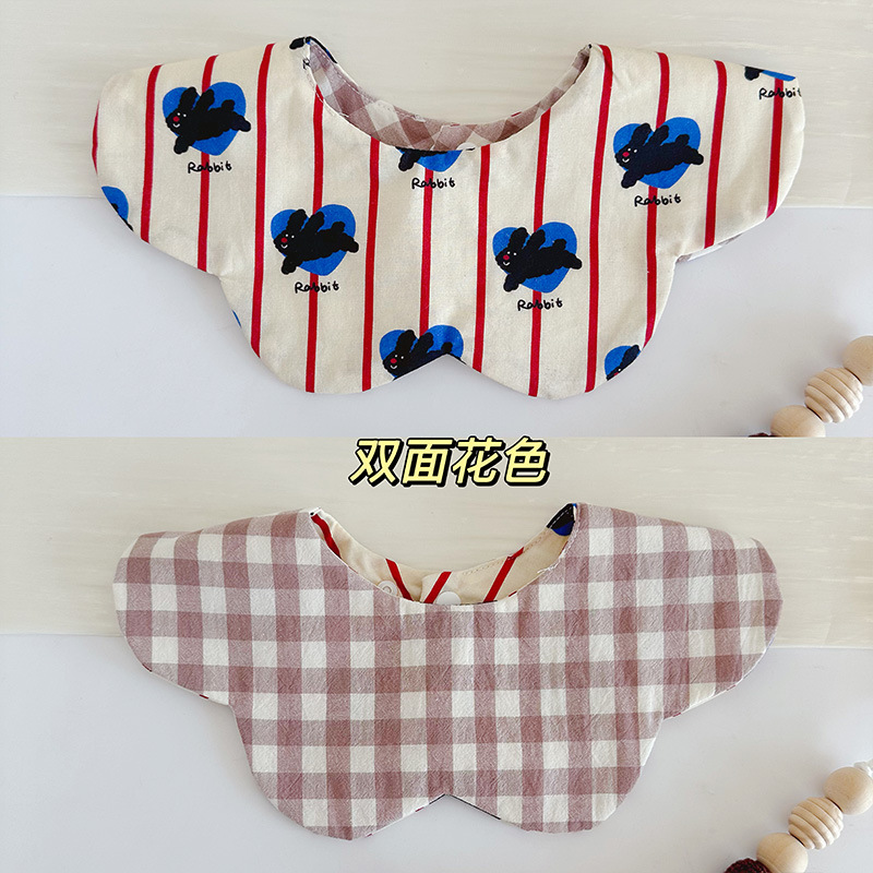 20双面纱布爱心兔子