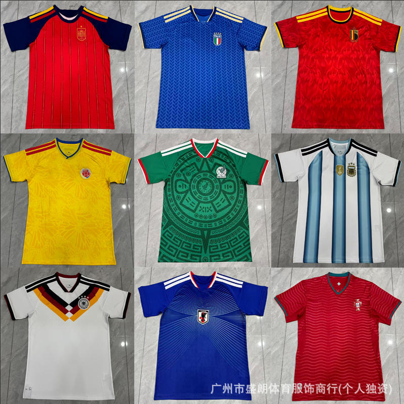 2026 World Cup Football Uniforms Adult Fan Version Jerseys Mexico Brazil Spain Sportswear Factory Direct Sales