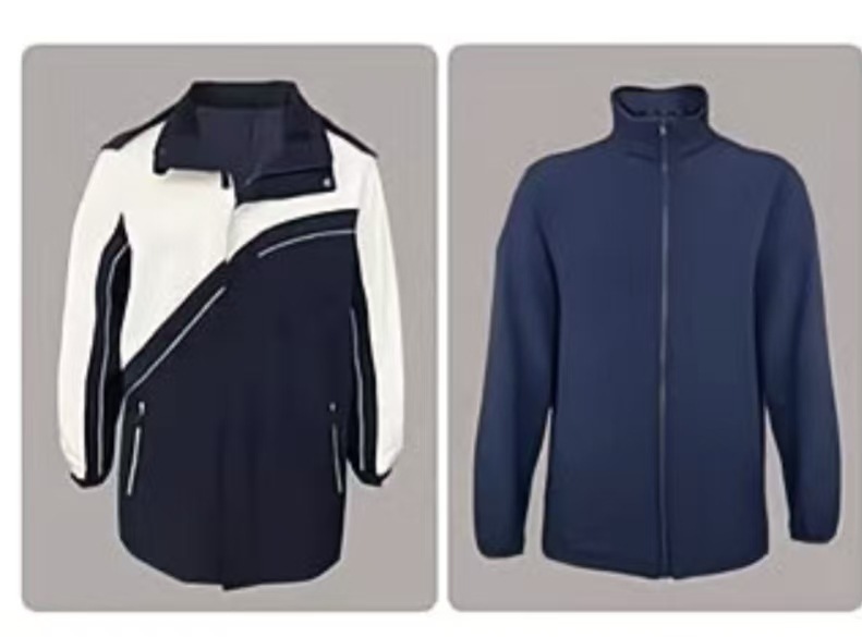 Uniformes escolares de Shenzhen estudiantes de secundaria abrigo impermeable de la escuela secundaria superior con revestimiento de lana uniforme escolar