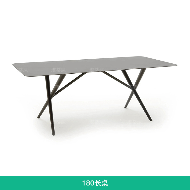 Mesa y silla al aire libre patio ocio jardín impermeable protección solar terraza nórdica de caña silla de caña combinación de mesa y silla de balcón image 10