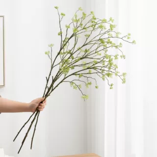 仿真植物小豆果小米果插花配材米兰果家居客厅室内美陈装饰果子枝