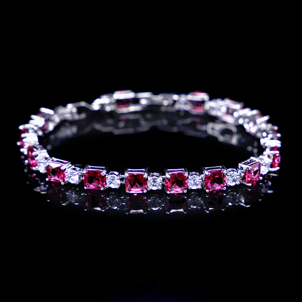 1 Piece Fashion Water Droplets Copper Inlay Zircon Bracelets display picture 8