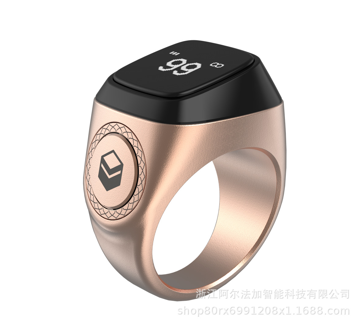 Muslim smart ring with tasbih beads function智能戒指蓝计数器