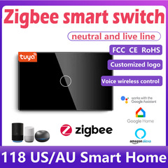 118美規澳規タッチスイッチ落書きZIGBEE知能スイッチゼロ火App音声スピーカー携帯電話制御