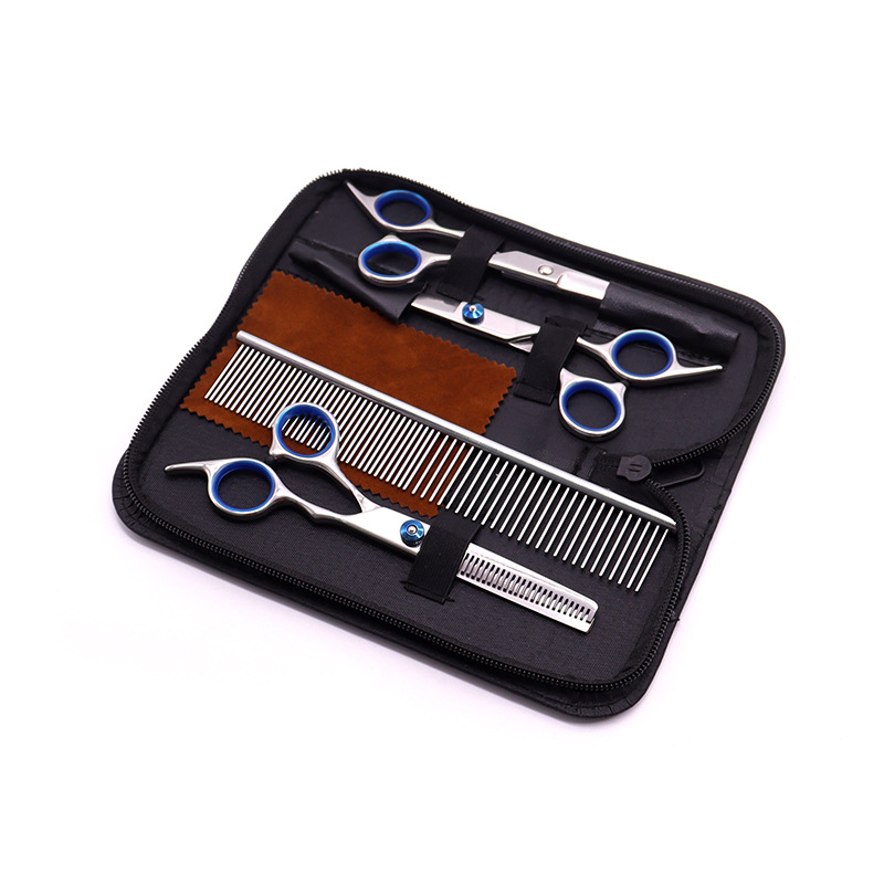 Juego de tijeras de peluquería para mascotas