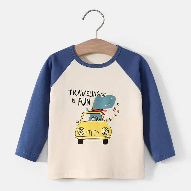 长袖T恤纯棉上衣秋打底衫男春秋女童衣服新生儿秋装儿童纯棉T恤