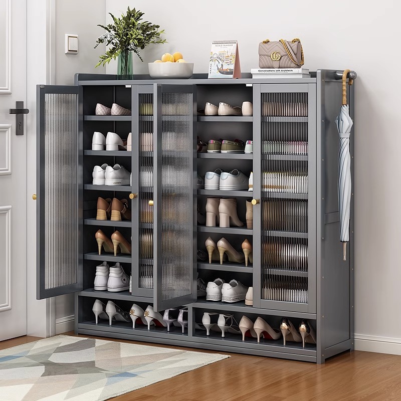 Fábrica directa de almacenamiento de artefactos estantes de zapatos multicapa puerta doméstica gabinete de zapatos de gran capacidad puerta de entrada zapatos a prueba de polvo franqueo al por mayor