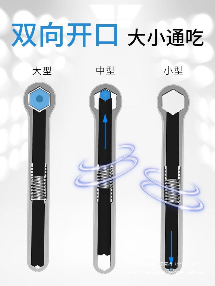 84GG批发多功能梅花扳手呆口活动扳手双头两用新型扳手工具大全
