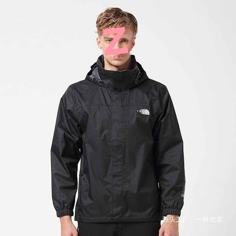 North Face cross-border outdoor jacket, mountaineering jacket, hooded work windbreaker, large size waterproof jacket, no black in stock