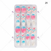 Nail stickers for manicure, children's fake nails, 24 pieces, ready-made product