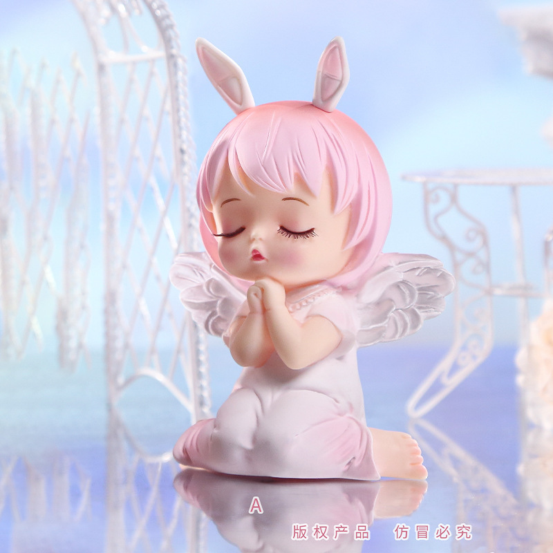 网红热卖白月星河安妮女孩摆件治愈系卡通可爱小众高级感礼品批发|undefined