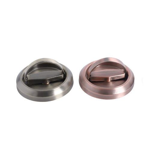Stainless steel invisible door lock bedroom bathroom sliding door sliding door embedded pull ring room door lock pass safety lock hidden lock