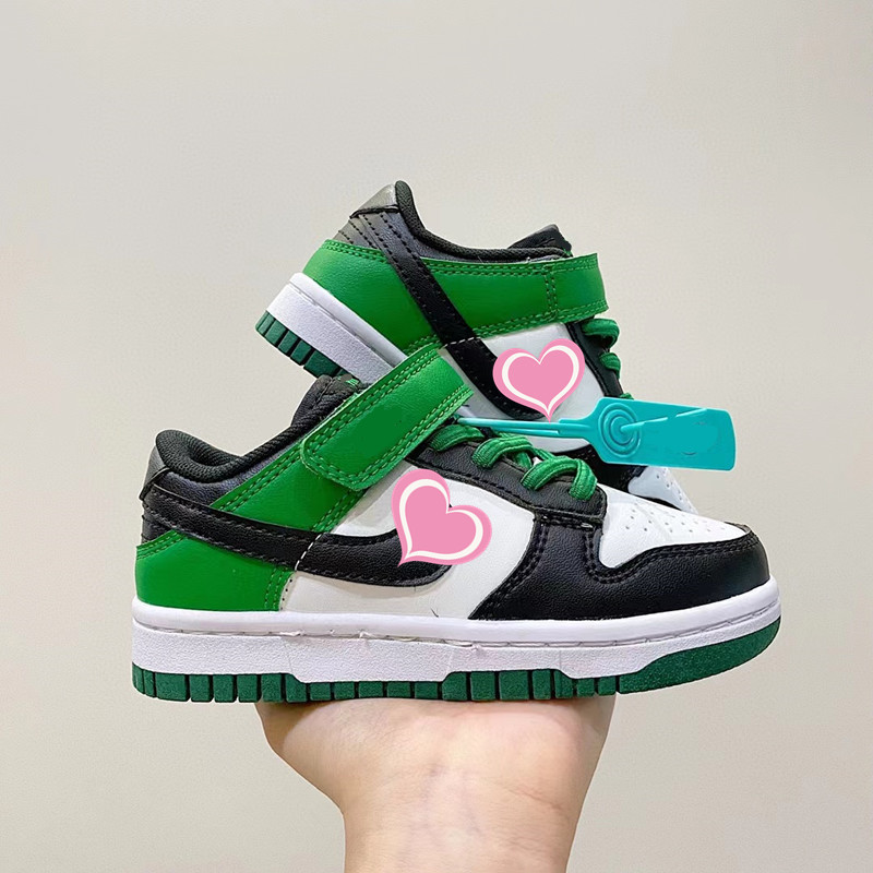 Putian Shoes 2023 New Sb Low-Top Kidsren's Shoes Velcro Elastic Band Kidsren's Sneakers Boys and Girls Casual Sports Shoes