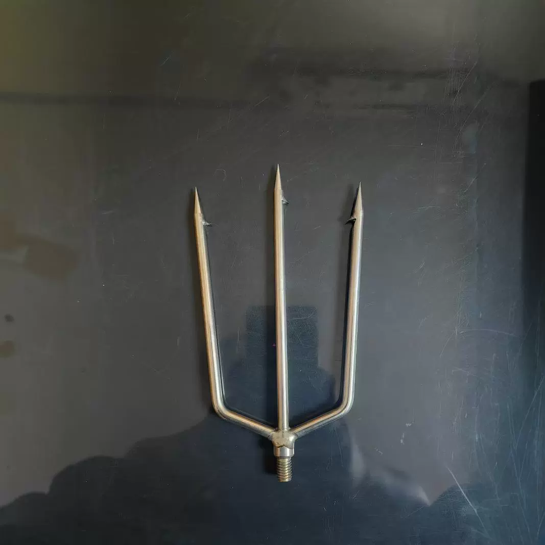 Производитель оптовая продажа из нержавеющей стали 3 зуба круглые заостренные заостренные гарпун рыболовный вилка трехзубый вилочный вилка рыболовные снасти аксессуары оптом