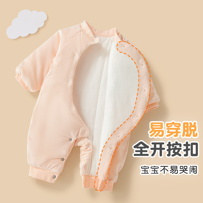 Ropa de recién nacidos de otoño y invierno, algodón delgado, ropa de invierno de recién nacidos, ropa de invierno para niños calientes, ropa de bebé, ropa de bebé gruesa image 3