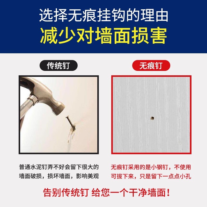 无痕挂钉婚纱照通用挂画结婚照大相框墙挂画钉钩|undefined