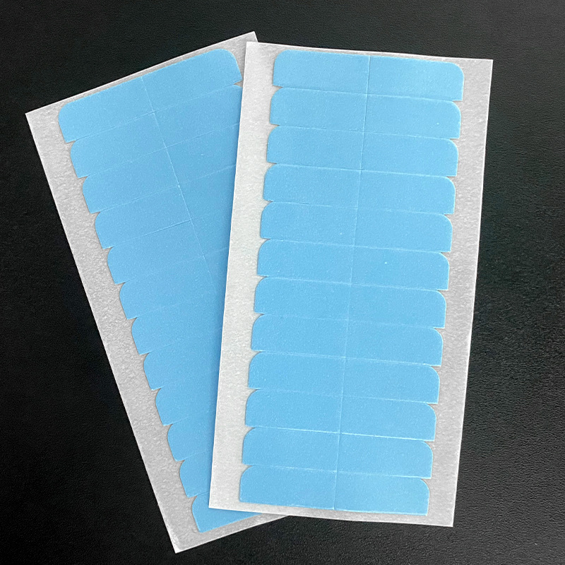 Cinta de peluca azul transfronteriza, cinta biológica de doble cara, película de peluca resistente al agua, resistente al sudor y de alta adherencia, gel de extensión para el cabello al por mayor