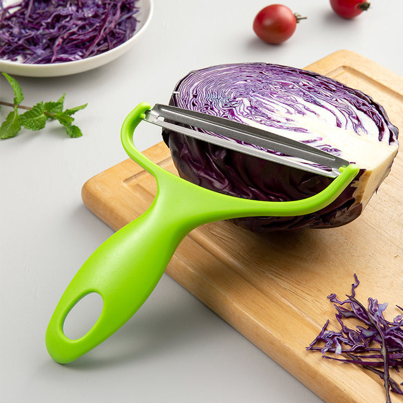 Cuchillo de afeitar vegetal multifuncional, cuchillo de pelar doméstico, repollo, brócoli, repollo morado, ensalada rallada, cuchillo de seda