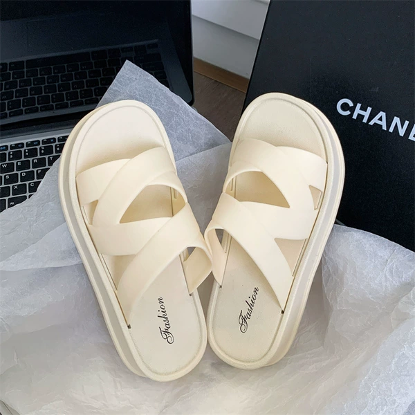 Beige-cross belt