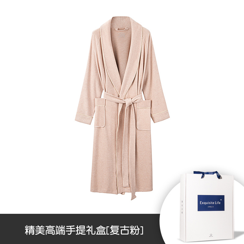 Meiyabei jacquard rejilla Otoño e Invierno camisón de las mujeres traje de pijamas traje de lana forrado espesado almacenamiento de calor puede salir el hogar desgaste