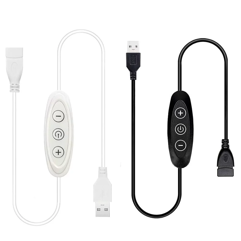 Светодиодный монохромный 9-ступенчатый кабель переключения света USB кабель бесступенчатый затемненный шнур питания