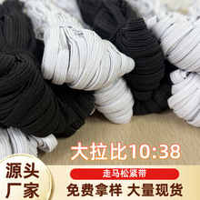 跑马带高弹力大拉比现货批发发圈浴帽眼罩发带用7mm窄松紧带
