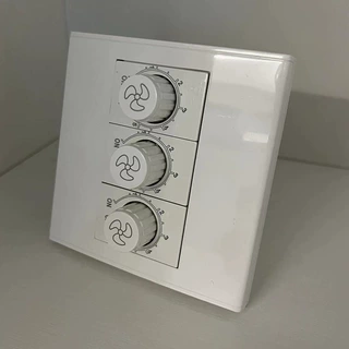 86型面板三位双联吊扇电风扇电机无级调速器220V可调变速开关旋钮