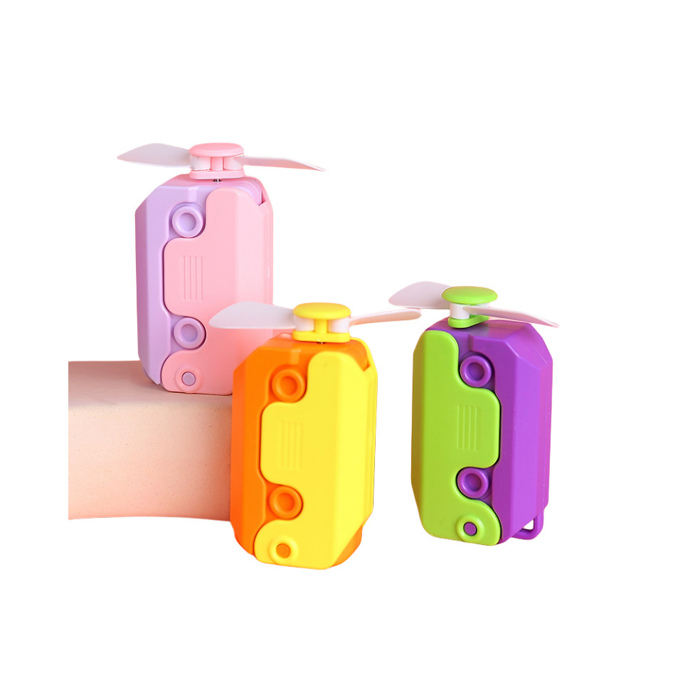 Cuchillo de zanahoria pequeño ventilador juguete portátil mini ventilador portátil verano portátil ventilador eléctrico de mano usb recargable
