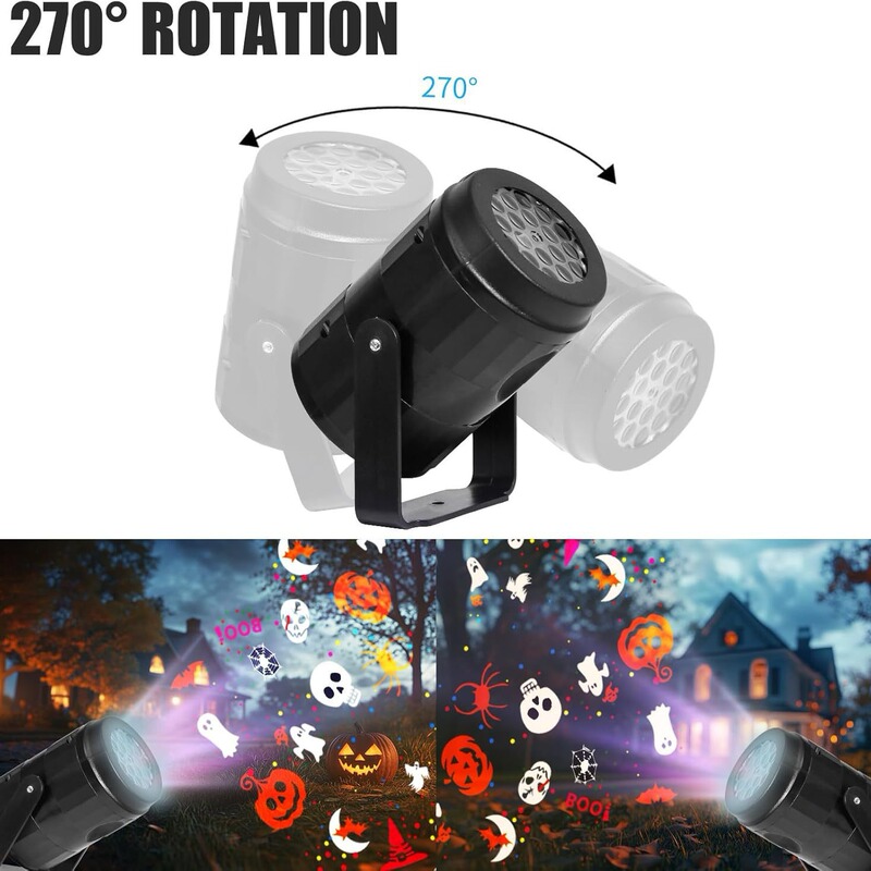国境を越えた電子商取引 LED ハロウィンパターンライト USB ハロウィンプロジェクター雰囲気ホリデーホームパーティー装飾照明|undefined