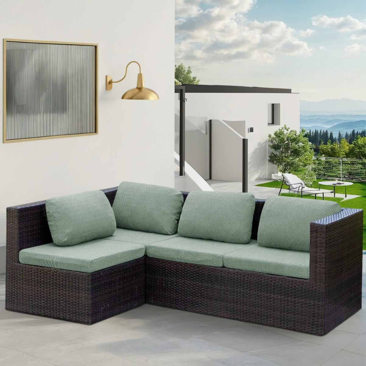 Punto transfronterizo al por mayor jacquard elástico en forma de T funda de cojín de sofá con todo incluido funda de sofá