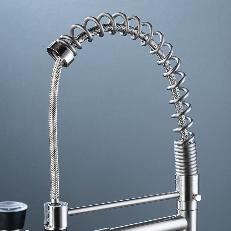 Suministro transfronterizo spr extracción grifo de agua de cocina caliente y frío multifuncional doble salida de agua universal lavabo de verduras grifo de fregadero