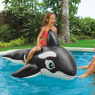 Original Genuine Intex Black Whale Mount Water Play Toy Inflatable Animal Mount 58561