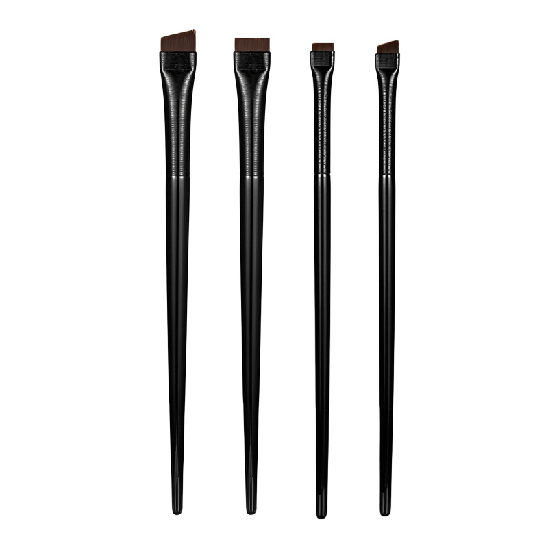 Cepillo delineador de ojos de hoja Cepillo de cejas oblicuo de cabeza plana ultrafino Cepillo de sombra de ojos Cepillo de sombra de ojos fabricante de herramientas de belleza profesional Cepillo de cejas al por mayor