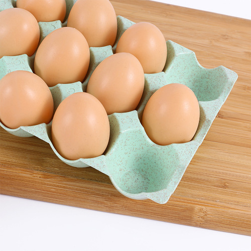 厨房塑料款鸡蛋托盘冰箱收纳北欧绿鸡蛋格保鲜收纳盒家用蛋架蛋托