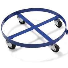 DENIOS圆桶平移车搬运底座万向轮防渗漏泄漏托盘油桶底座工厂直销