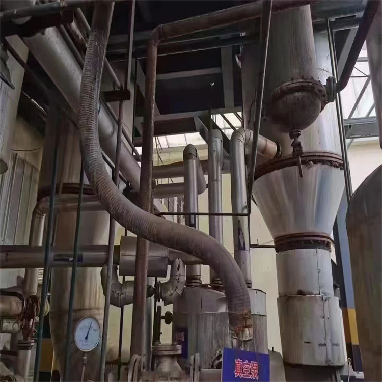 二手10吨三效强制循环蒸发器多效废水蒸发器降膜蒸发器