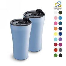 跨境304不锈钢拉伸内胆12oz15oz保温杯高颜值腰型水杯咖啡杯子