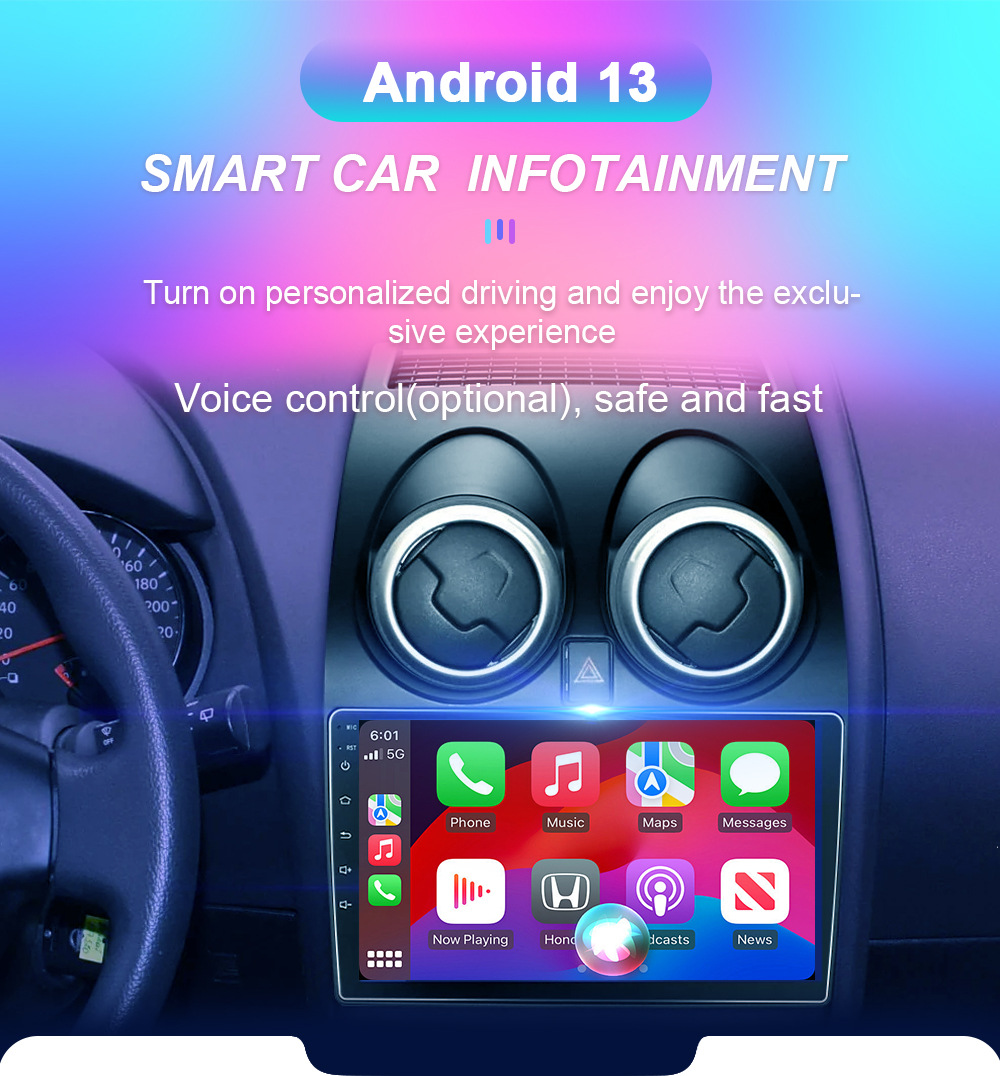 Cross-border applicable to Nissan old Xiao Ke 06-13 Qashgai Android reversing image car dvd navigator