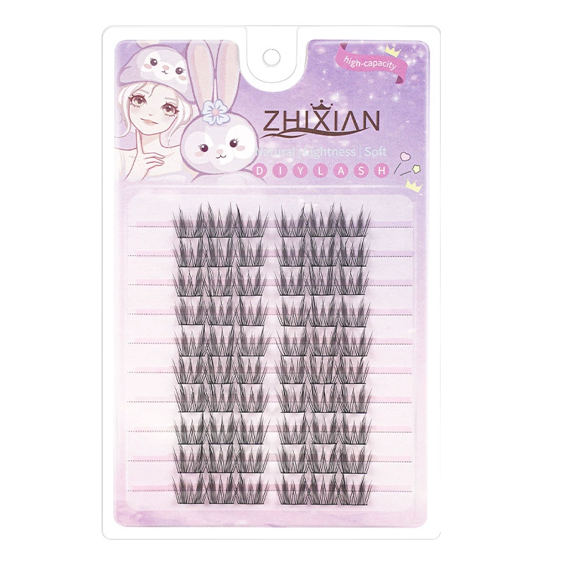 Dense False Eyelashes for Extension, Multi-Style Individual Cluster Flare Kit, Reusable