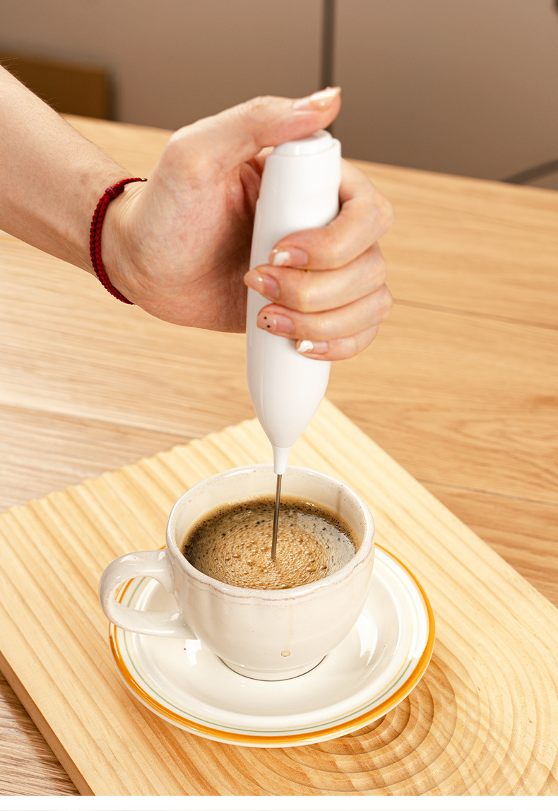 Cordless electric egg beater, automatic, mini handheld