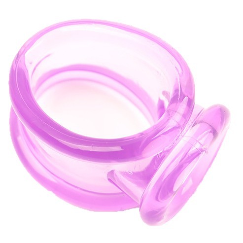Soft TPE Penis Ring with Triple Lock Design, Elastic Egg-Shaped Delay Ring, Black — detail image 7