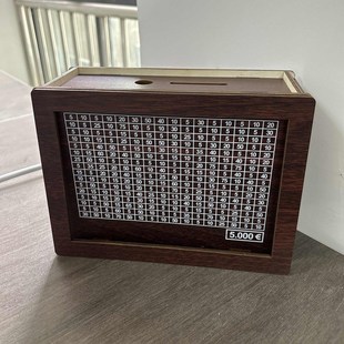 Cross-border New Children's Practical A Wooden Digital Piggy Bank 10,000 Yuan 2024 New Primary School Students Can't Enter Only