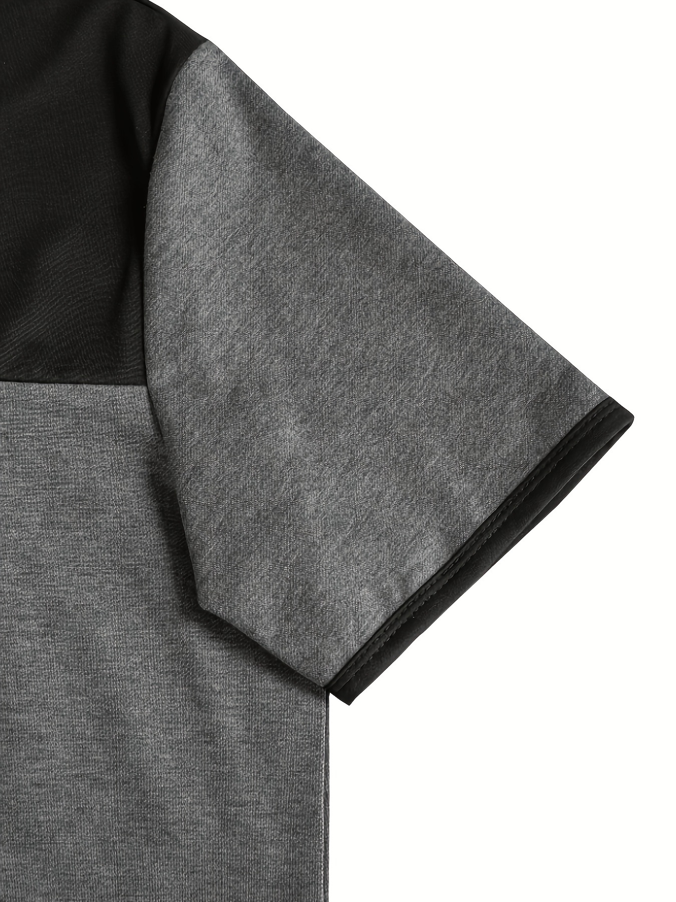 Men's Color Block Sports Suit American Style Casual Set Summer Short Sleeve Shorts For Men_viptrois.com