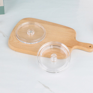 Round transparent cup lid diameter 9.5cm universal cup lid double DIY add glitter personality threaded cup lid